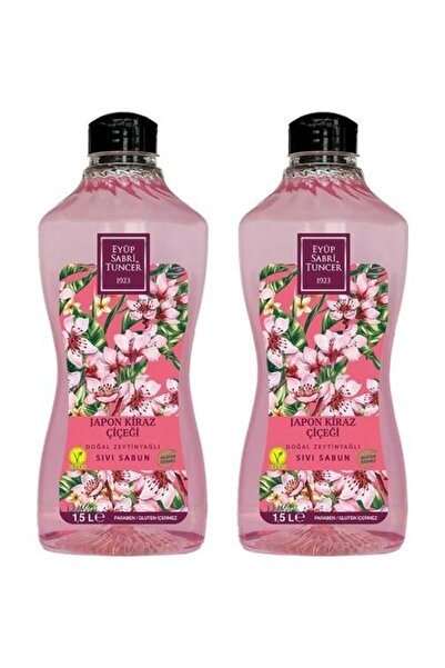 Eyüp Sabri Tuncer صابون سائل بزهر الكرز الياباني 1500 مل × 2