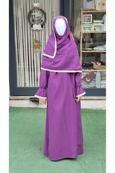 Nurul kisve Müslin Namaz Elbisesi Ve Başörtüsü