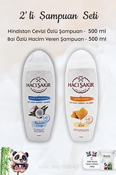 Hacı Şakir Coconut 500 ml Shampoo - Honey and ROSIE