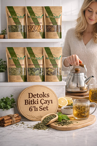 aktarloji Detoks Bitki Çayı 6'lı Avantaj Seti Detox Tea Yeşilçay, Papatya, Ki...