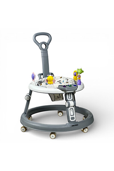 ALBADER مشاية أطفال بمقبض دفع، مقعد دوار 360 درجة، ارتفاع قابل للتعديل، قابلة...