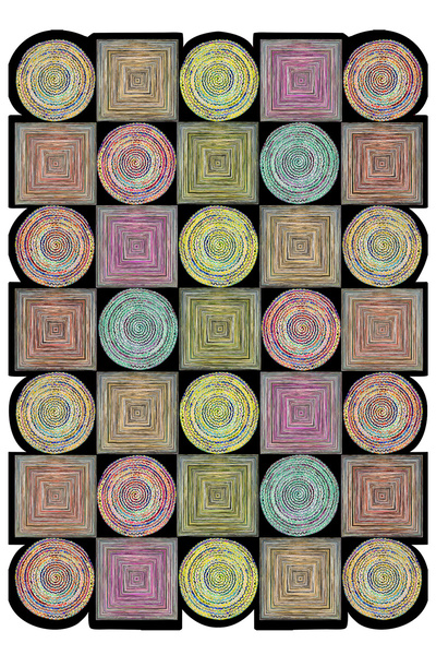 Homefesto Özel Tasarım, Kaymaz Taban, İnce, Yıkanabilir, Dekoratif Modern Mut...