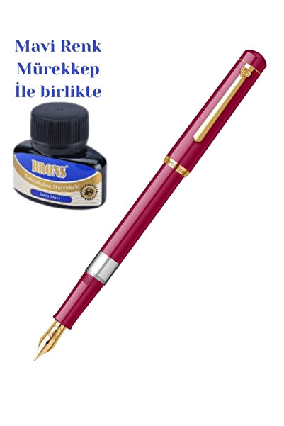 Scrikss Kişiye Özel İsimli Lüks Dolma Kalem Ömür Boyu Garanti Fuşya Hediye Pa...