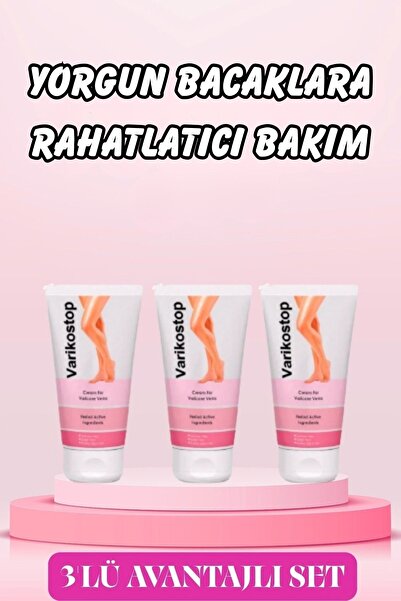 Nelia Varikostop Cream Yorgun Bacaklar İçin Rahatlatıcı Bakım Kremi 50 ML X 3...