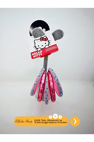 Elfida Shop 0-2 YAŞA GÖRE 5 Lİ HELLO KİTTY LİSANSLİ ÇOCUK BİLEZİK 5 cm Çap
