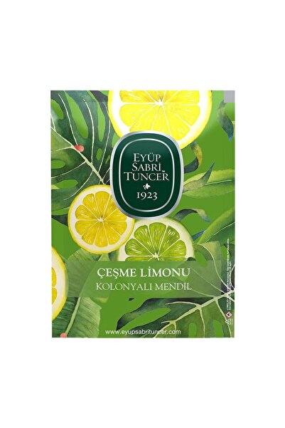 Eyüp Sabri Tuncer 50li Mendil Çeşme limonu Kolonyalı (9,3 x 12,5) Doypack