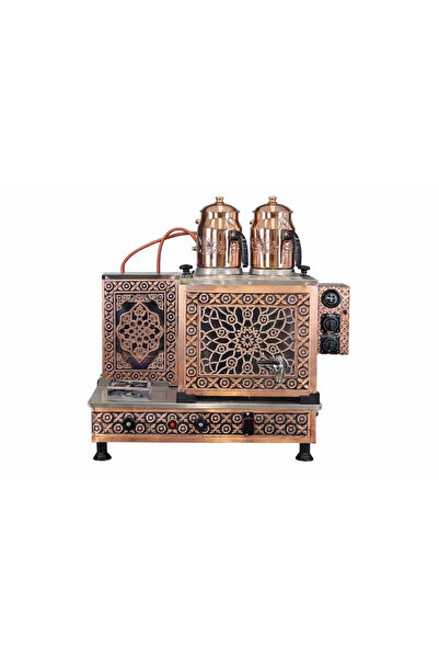 Demasan 2 Demlikli Bakır Çay Kazanı Doğalgaz & Elektrik