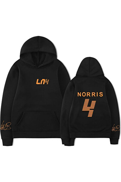 l'eivor F1 McLaren FORMULA 1 TEAM LANDO NORRİS BASKILI OVERSİZE KAPÜŞONLU SWE...