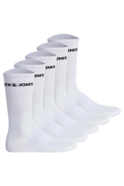 Jack & Jones JACK&JONES Herren Tennissocken 5er Pack - JACBASIC LOGO TENNIS S...