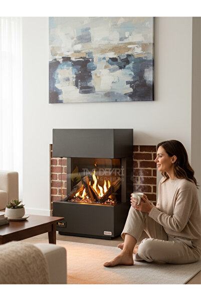 Revega H50AB DOĞALGAZLI ŞÖMİNE SOBA 5 KW