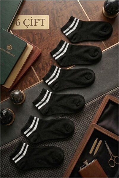 Esinti 6 parova ženskih čarapa Do članka ženskih Pamuk paketa Prugasto crnih ...