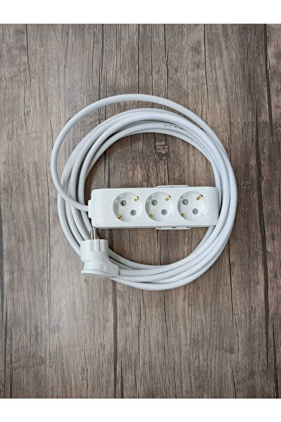 VİKO Multi-let 3'lü 6 Metre Topraklı Çoklu Grup Priz - Çocuk Korumalı