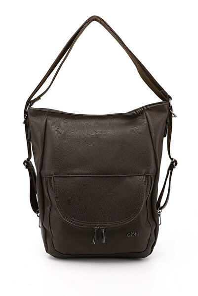 GÖNDERİ(R) Women's Brown Long Strap Shoulder and Backpack