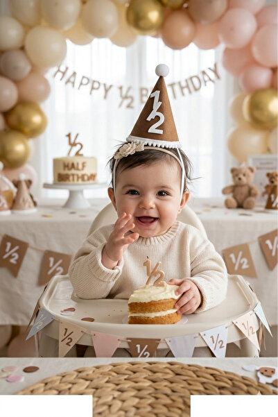 Deniz Party Store Minik 1  / 2 keçe şapka 15 x 12 cm 1 Adet