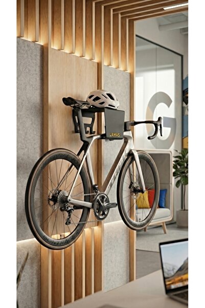 LAMASPOR Bike Station Basic | Dekoratif Metal Duvar Tipi Siyah Bisiklet Askı ...