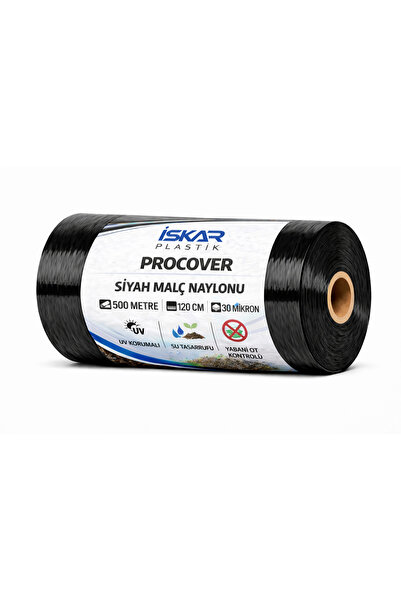 Procover Siyah Malç Naylonu Uzunluk 500 Metre Genişlik 120 Cm Kalınlık 30 Mik...