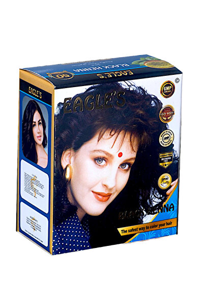 EAGLE'S Eagles Siyah Hint Kınası 6'lı Paket Orjinal BANDROLLÜ ÜRÜN Black Henn...