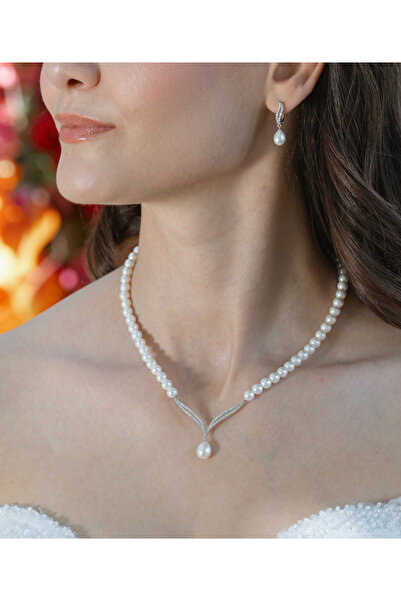 İLK İNCİ TAKI Gerçek Doğal İnci Set – ST064