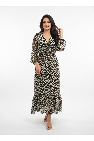 FLEX FASHION γυναικείο υφασμάτινο φόρεμα σε τάση