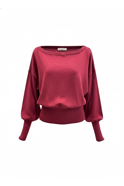 Park Karon Ženski pulover sa širokim ovratnikom i detaljima rukava, izrađen o...