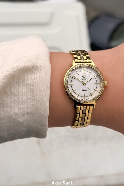 Fiesta ساعة يد نسائية F-2702 بحزام فولاذي