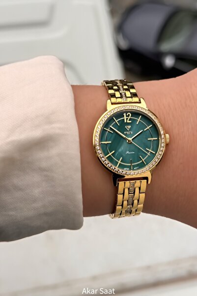 Fiesta ساعة يد نسائية F-2702 بحزام فولاذي