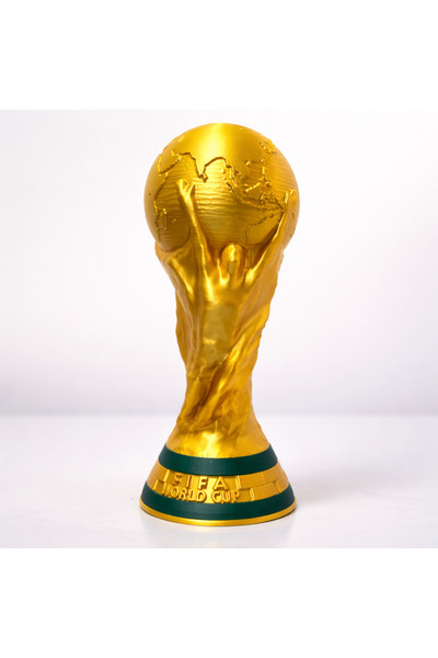 DoBi3D 25 cm Dünya Kupası Futbol Kupası Dekoratif Biblo – Altın Renk – Ev & O...