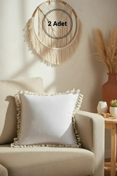 NDC HOME Lan Beli pompon Jastuk Navlaka za jastuk 43 X 43