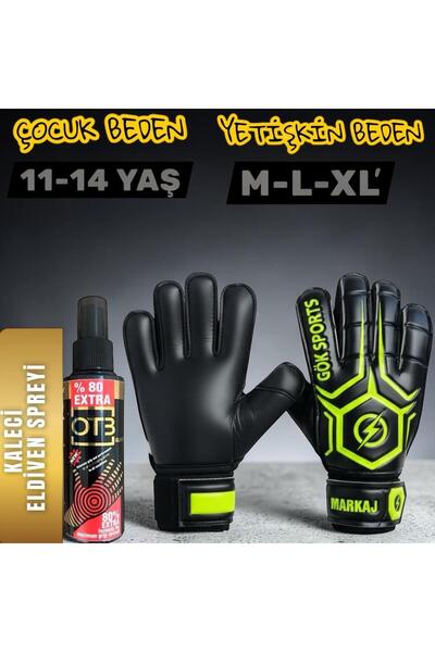 Gök Sports MARKAJ Kemikli Kaleci Eldiveni Bilek Bandajlı Kaleci Eldiveni Kale...