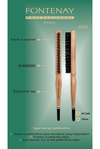 Fontenay Paris Επαγγελματική βούρτσα μπάλας Fontenay 3033 Κόκκινο