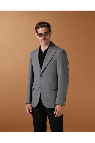 HC MEN CLASSIC Casual Yün Ceket Gri