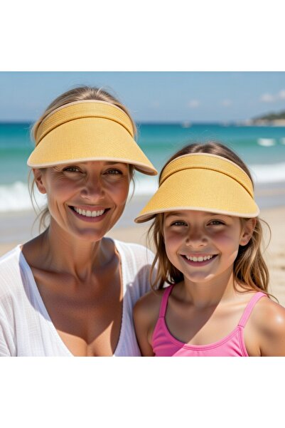 BY SCK Pălărie de paie pentru femei Pălărie de plajă de vară Calitate Premium...