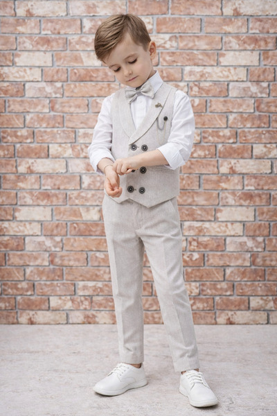 HAYTA Children's Vest Set - Vienna Stone Set with Shirt