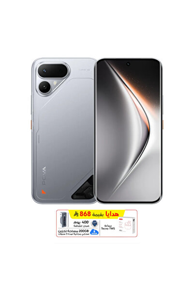 TECNO POVA Curve 2, 5G, 256 GB TWS + 400 Days Screen Card, Melting Silver