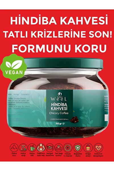 Lorien Weel (KARAHİNDİBA) Hindiba Kahvesi Granül Diyet Detox For Kahvesi Glut...