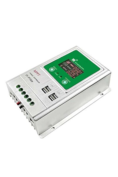Powermaster PM-PT30A 12V-24V 30 Amper MPPT 4 USB'li Dijital Alüminyum Kasa So...