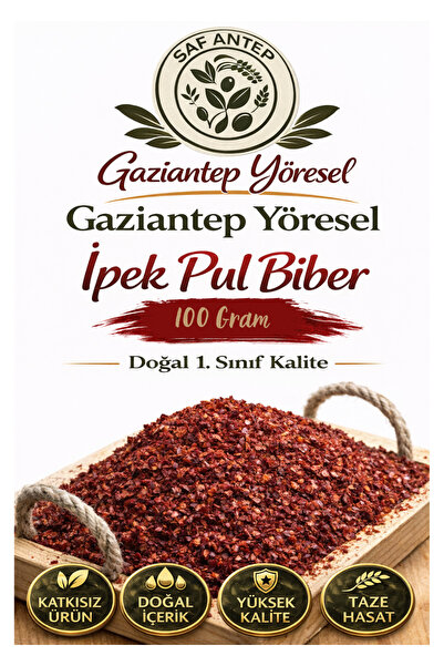 safantep Gaziantep Yöresel İpek Pul Biber 100 Gram – Doğal 1.Sınıf Kalite