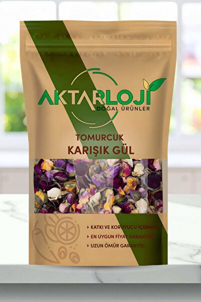 aktarloji 10 Gr Karışık Renk Tomurcuk Gül Kurusu / Yenilebilir / Yeni Mahsül ...