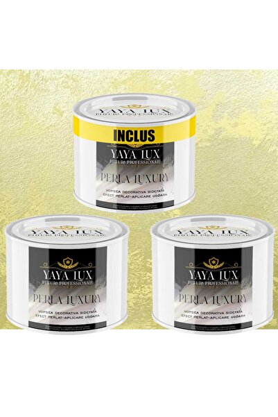 YaYa Color Pachet Promoțional 1,5 Litri Vopsea Decorativă de Lux – Perla Luxu...