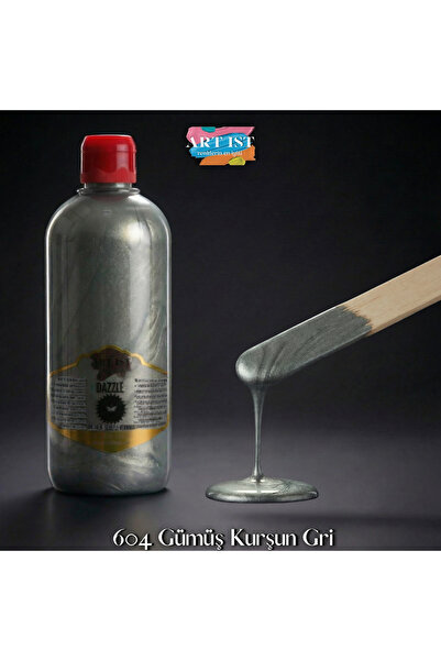 ART IST DAZZLE Metalik Sedefli ve Vernikli Su Bazlı Akrilik Boyalar 500ml | 6...