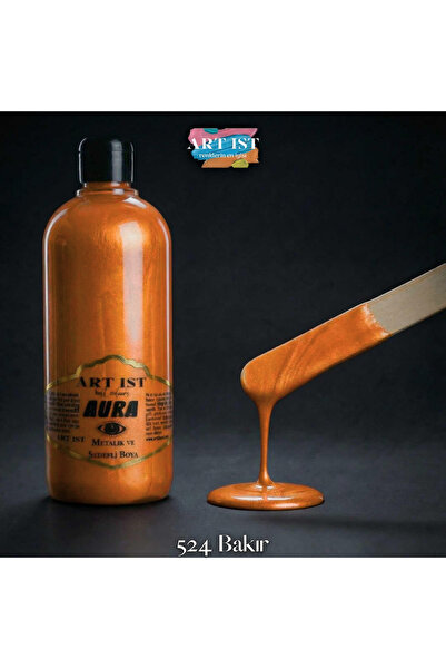 ART IST Tombul Aura Sedefli Ve Vernikli Metalik Boya 500ml - 524 Bakır