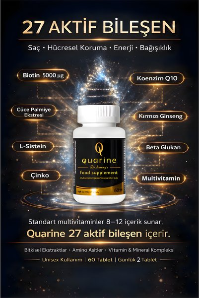 Dr.Sammy's Anti-Hair Loss 1-Month Herbal Advantage Set Containing Quarine Hair Vitamin and Shampoo (67 Active)
