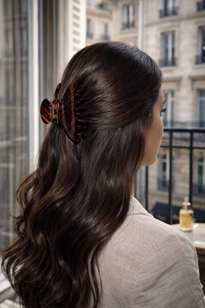 Roberta Lorenz Cataramă cu model italian de culoare maro - Cataramă tip ghear...