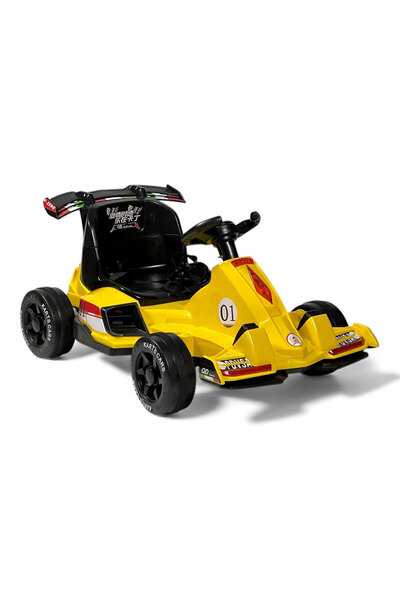 ALBADER Kids Electric Formula Car 6V Ride-On Racing Car with Lights, Music, D...