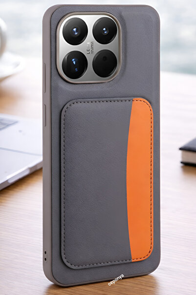 Ceponya غطاء سيليكون زور إكس-كارت لهاتف شاومي 15 تي مع حامل للبطاقات