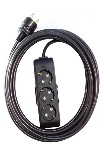 VİKO 3'lü 8 Metre Topraklı Çocuk Korumalı Grup Priz