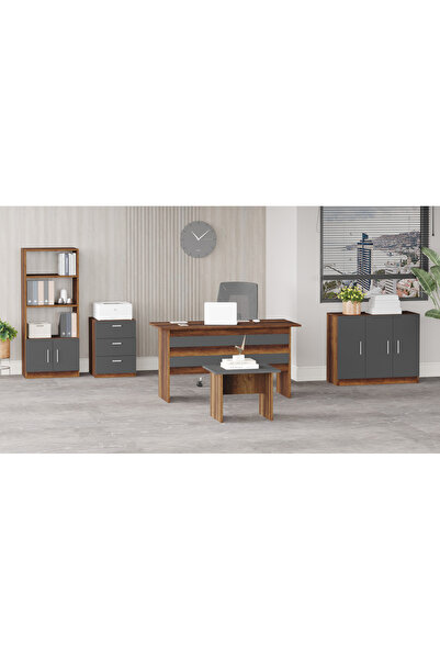 Yurupa Bega ABCDE Ofis Büro Masa Takımı Barok-Antrasit BEG14-BA