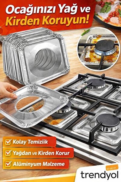 ÖRNEK MAĞAZA 10 Adet Ocak Üstü Yanmaz Yağ Ve Kir Koroyucu