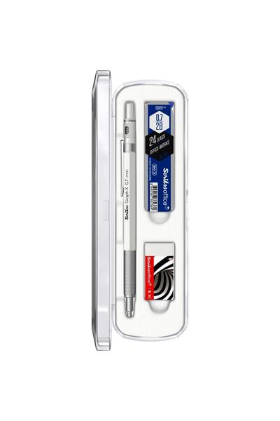 Generic Brand Graph-X 3-Piece Mechanical Pencil Set 0.7 mm Matte White