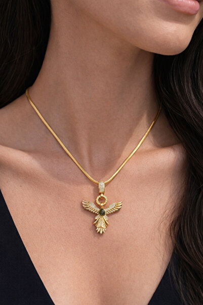 Bade 316L Steel Phoenix Necklace with Italian Chain